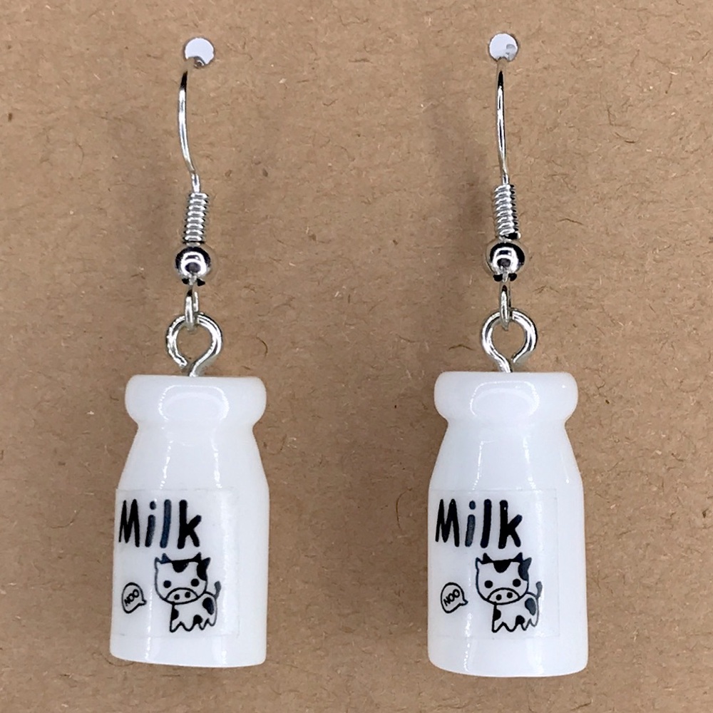 Acrylic Milk Jar Style Earrings Fashion Jewelry